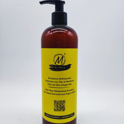 Emulsione Rinfrescante Dopocera con Olio di Mandorle Dolci ed Olio d'Argan Bio 500ml